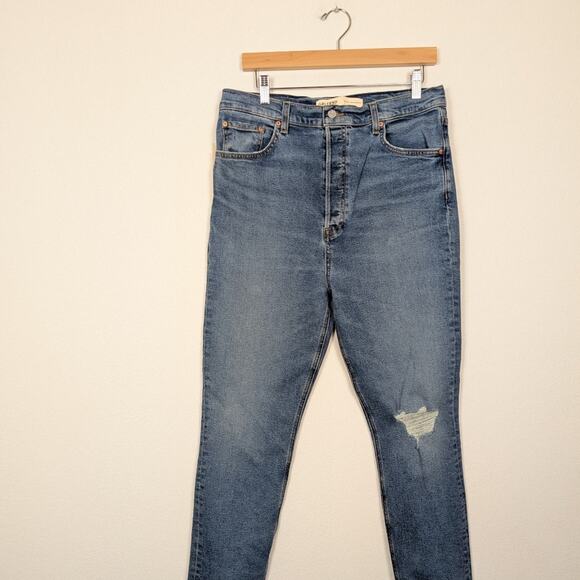 NWT GRLFRND Piper Super High Rise Stretch Slim Cropped Jeans Size 31 - Picture 3 of 10